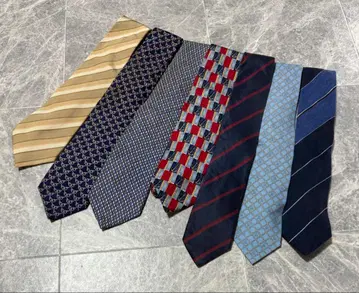 던힐 실크 울 올 패턴 넥타이 4개 세트 남성용