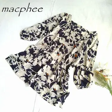macphee 맥피 스퀘어넥 튜닉 원피스 12059