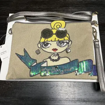 Lyre 자수 숄더백