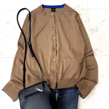새상품급 Paul Smith 베이직 니트 위드 플래그 플로럴 가디건