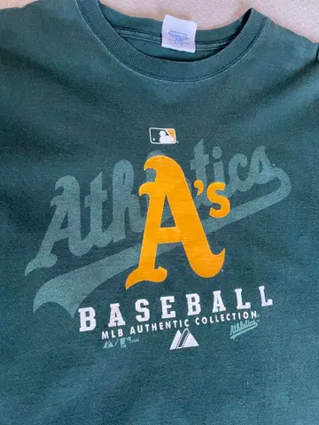 Majestic Athletics A's BASEBALL 셔츠 L 사이즈