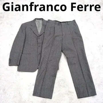 257 1 Gianfranco Ferre 체크 무늬 캐주얼 수트 상하의