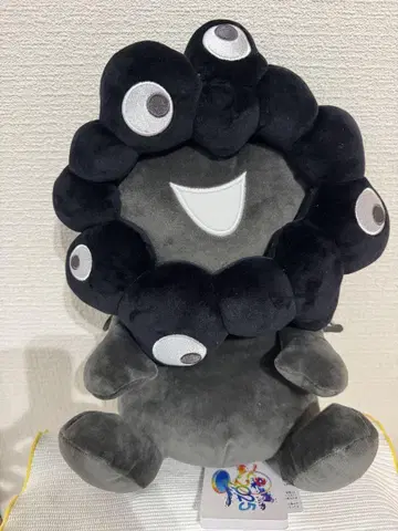 먀쿠먀쿠 오테다마풍 봉제 인형 L 사이즈 블랙 만박 EXPO2025