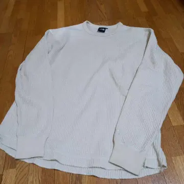 THE NORTH FACE 긴팔 와플 티셔츠 크림 XL