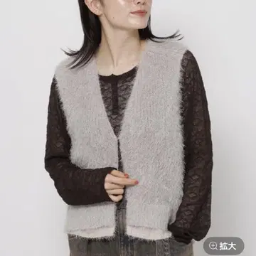 새상품 니코앤드 레이어드 페더 베스트 M