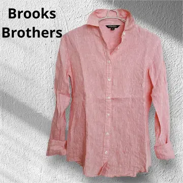 새상품급 브룩스브라더스 린넨 100% 셔츠 린넨 핑크 손세탁 가능