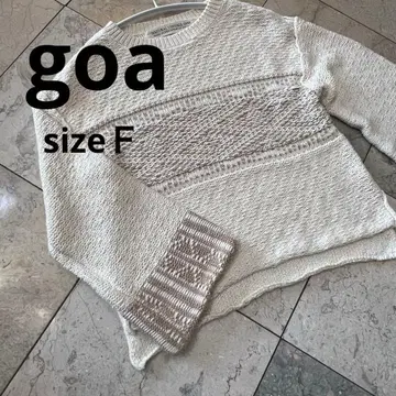 고아 NATURAL VINTAGE GOA 아이보리 긴팔 니트