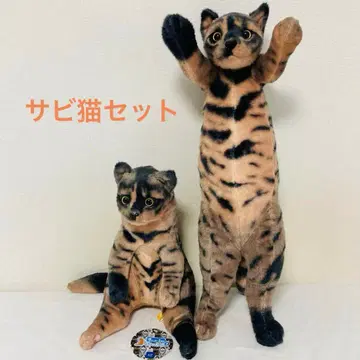 터치! Zoo 냥코 앉아! Zoo 냥코 삼색 고양이 2체 세트 봉제 인형