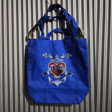 장 폴 고티에 포 세트 프리미어 프린트 2WAY 토트백 파랑