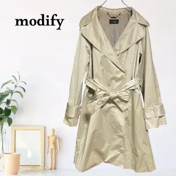 zB953 [ L ] modify 래글런 슬리브 벨티드 트렌치코트