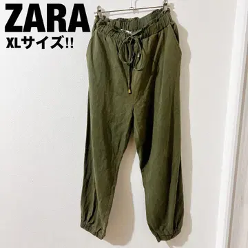 [ a2551 ] ZARA 인기 와이드 이지 팬츠 허리밴딩 카키 XL
