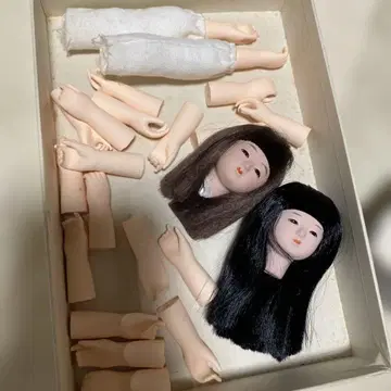이치마츠 인형 머리 소 사이즈 니 블랙 헤어 브라운 헤어 손 부품 포함