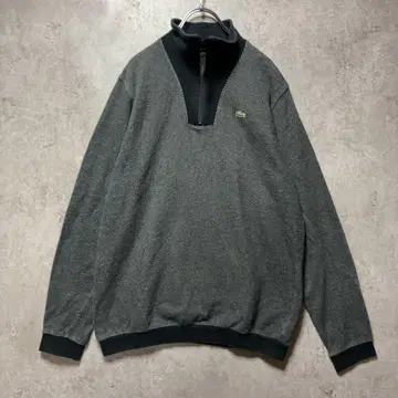 LACOSTE 라코스테 하프 지퍼 맨투맨 4 구제 의류 스탠드넥