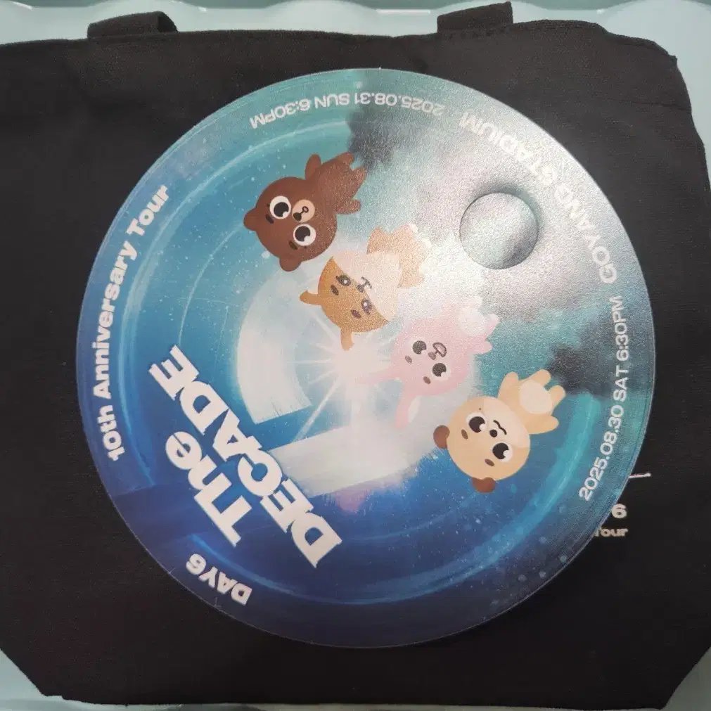 Day6 10th Anniversary Concert Entrance Gift Eco Bag + Fan + Tattoo Sticker