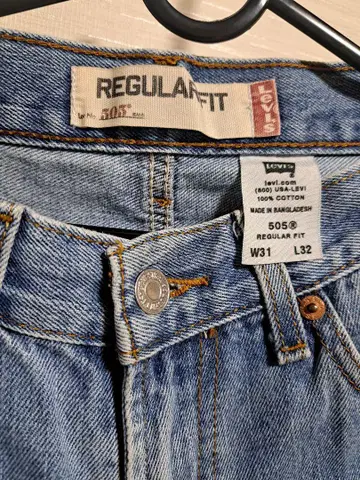 Levi's 505 데미지 스키니 데님 W31 L32