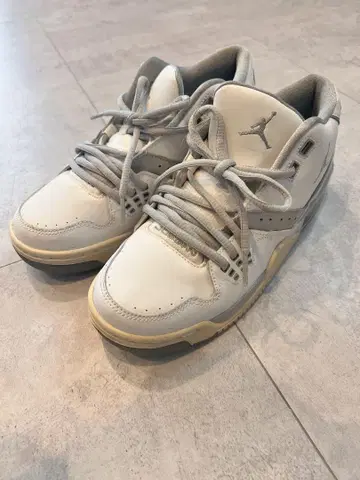 Jordan 스니커즈 5.5Y 화이트/그레이