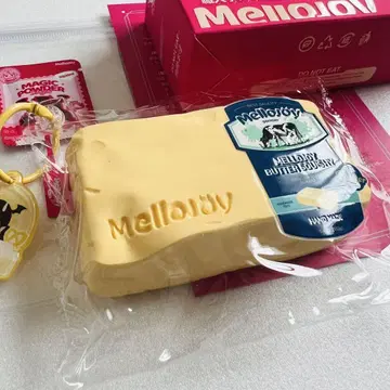 mellojoy 버터 초기 옐로우 컬러 택 새상품급 미사용 스퀴즈