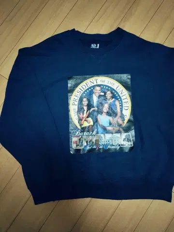 FRUIT OF THE LOOM 바라크 오바마 패밀리 맨투맨 XL