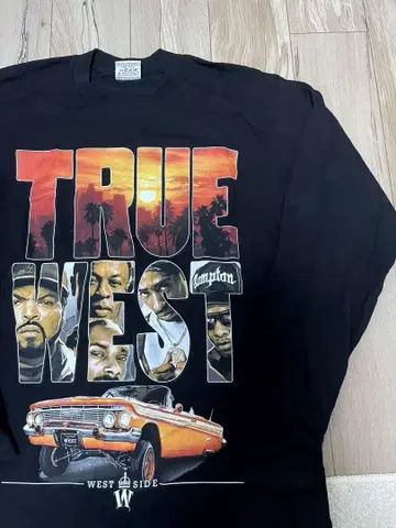 남성용 긴팔 티셔츠 래퍼 2pac 웨스트 코스트