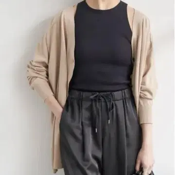 Spick and Span 아이스 코튼 2way 오버 사이즈 가디건