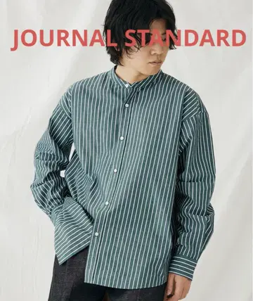 JOURNAL STANDARD 밴드 카라 셔츠 L 사이즈