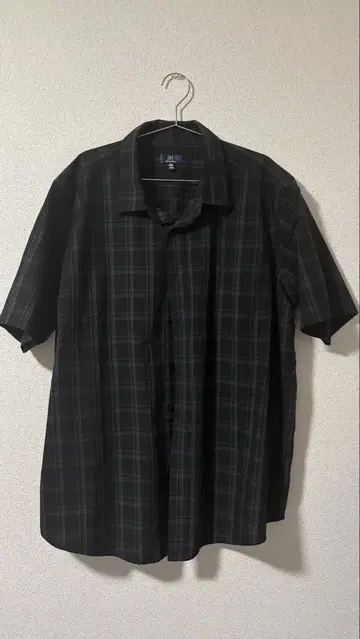 GEORGE 반팔 셔츠 2XL 블랙/그레이