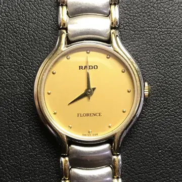 [ 빈티지 레어템 ] RADO FLORENCE 골드 다이얼 여성용 시계