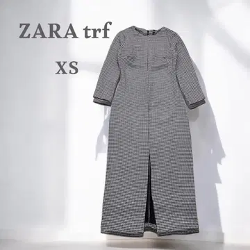 ZARA 자라 하운드투스 롱 원피스 슬릿 긴팔 원피스 trf