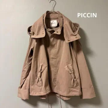 PICCIN 프릴 달린 후드 마운틴 파카