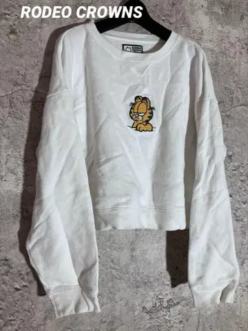 RODEO CROWNS Garfield 가필드 크롭 맨투맨