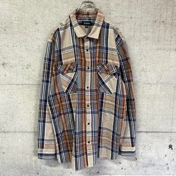 브릭스톤 헤비 플란넬 셔츠 XXL 긴팔 빅 사이즈