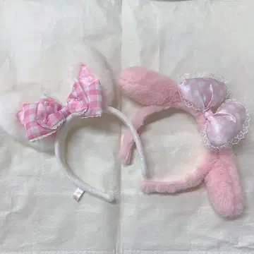 마이멜로디와 위시미멜로디 머리띠 세트 산리오 퓨로랜드