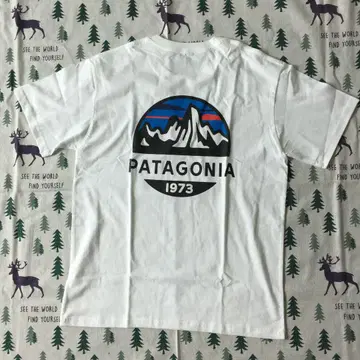 PATAGONIA T셔츠 1973년 디자인 화이트 파타고니아 남성용 M