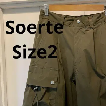 Soerte Wide straight tech 카고 팬츠