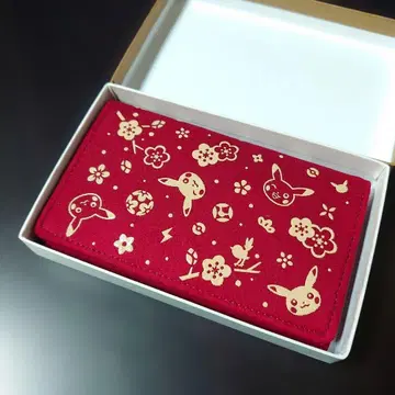 포켓몬스터 [ 피카츄 코슈인덴 카드 케이스 빨간색 ] 포켓몬 센터 한정판