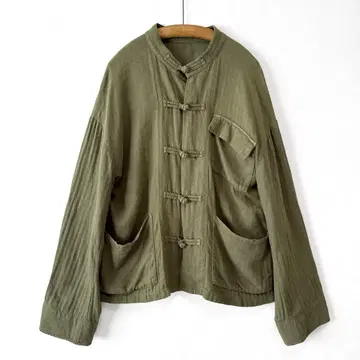 Rie Miller 미니 헤링본 차이나 자켓 오버 사이즈