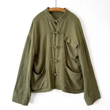 Rie Miller 미니 헤링본 차이나 자켓 오버 사이즈