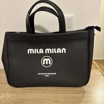 MILA MILAN 블랙 토트백