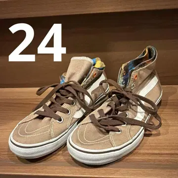 vans 브라운 하이컷 스니커즈