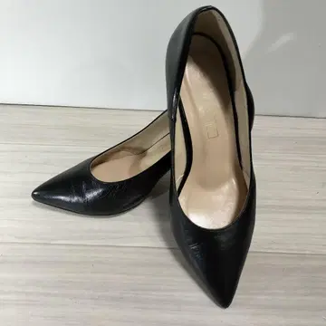 [ 새상품급 ] PICHE 블랙 스틸레토 하이힐 38 24cm 상당