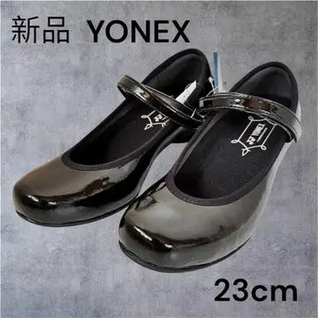 새상품 YONEX 요넥스 파워 쿠션 스트랩 펌프스 에나멜 블랙 23cm
