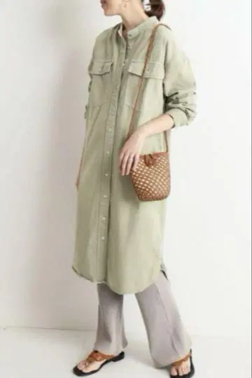 SLOBE IENA Le Denim 데님 셔츠 원피스