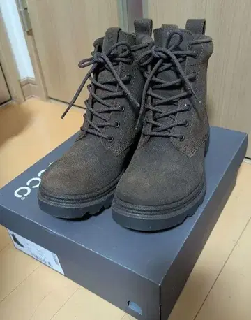 미사용 ECCO Grainer 브라운 부츠