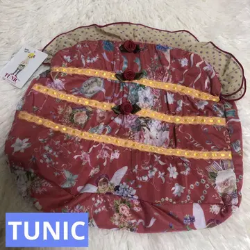 TUNIC 카모이 요코 엔젤 꽃무늬 프릴 파우치