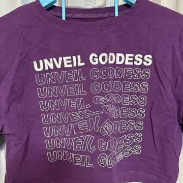 [ 복수외모 ] UNVEIL GODDESS T셔츠 보라색