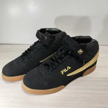 FILA 블랙 골드 하이컷 스니커즈 28cm 남성용