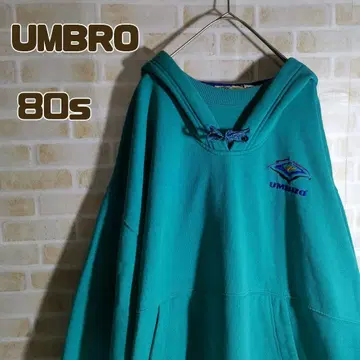 UMBRO 엄브로 80s 후드티 풀오버 그린 후가공
