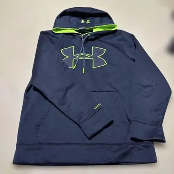 Under Armour 후드 부착 트레이닝복 MD 블랙/라임