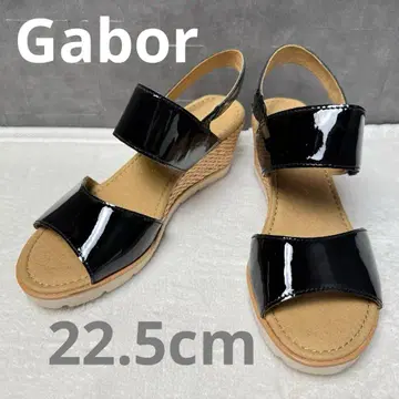 미사용 Gabor 가볼 컴포트 샌들 베이지 블랙