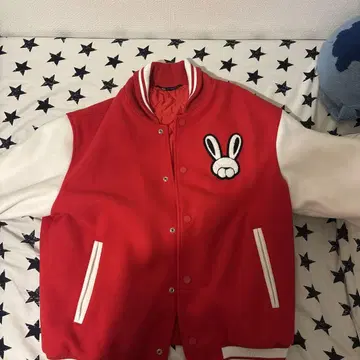 ZARA 토끼 자수 바시티 자켓 XL